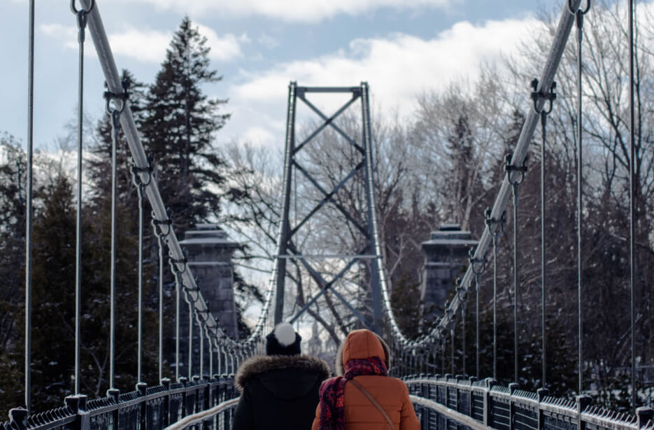 Photo pont chutes montmorency